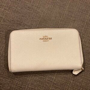 Cream Coach Wallet